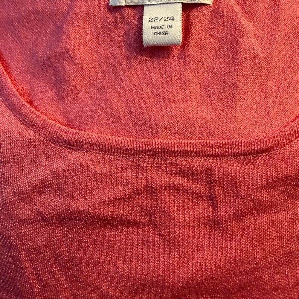 Dressbarn Women's Peach Sweater